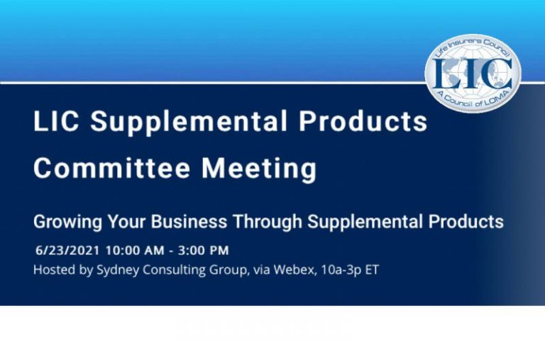 LIC Supplemental Products Committee Meeting